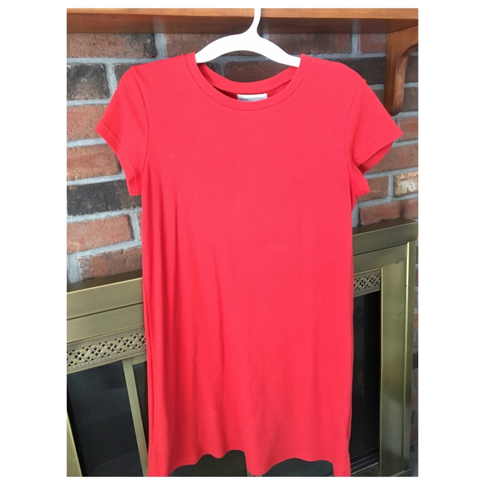 Red Urban Outfitters t shirt dress